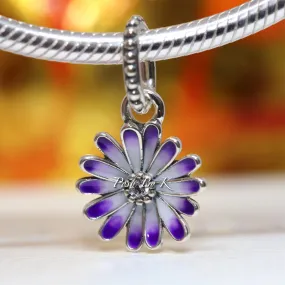 Purple Daisy Dangle Charm 798771C01