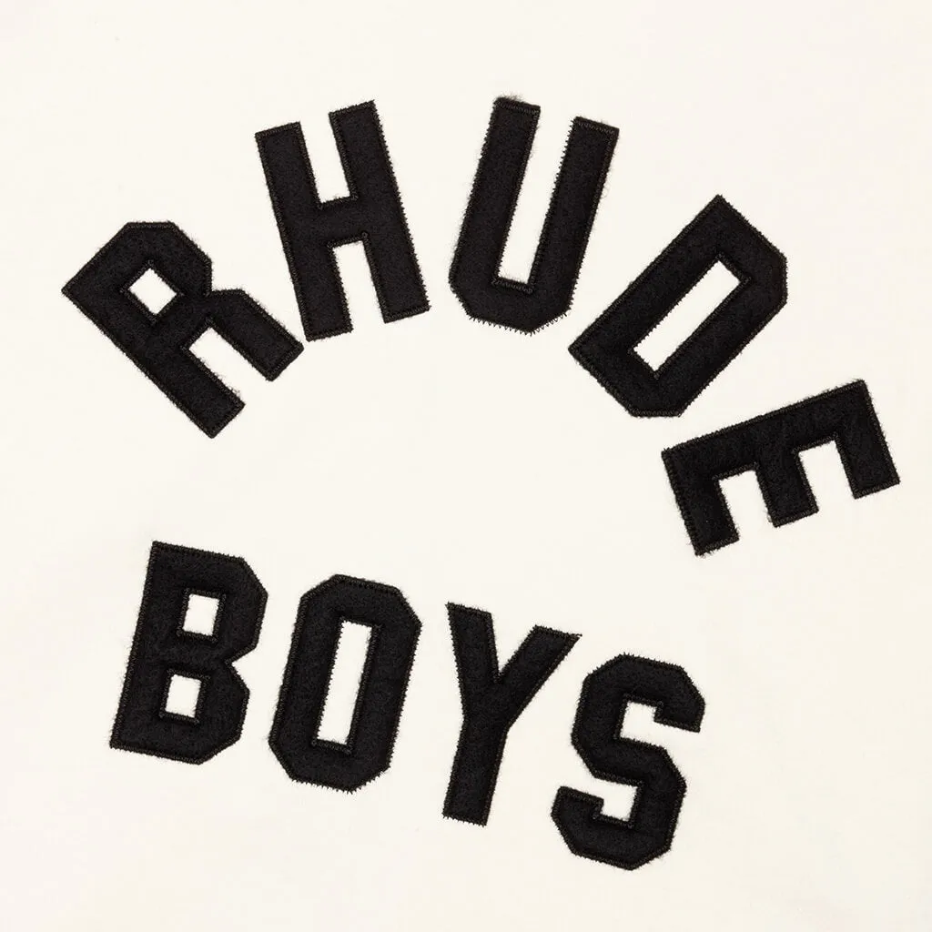 Rhude Boys Raglan Hoodie - Off White