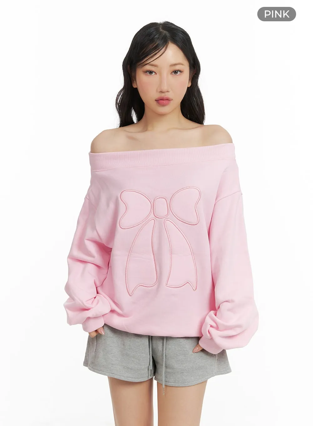 Ribbon Crewneck Sweatshirt CM420