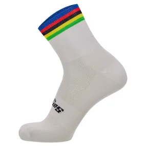 Santini UCI World Champ Socks - White