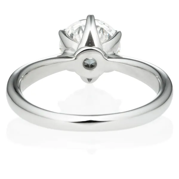 Six Prong Round Brilliant Engagement Ring [Setting Only] - EC016