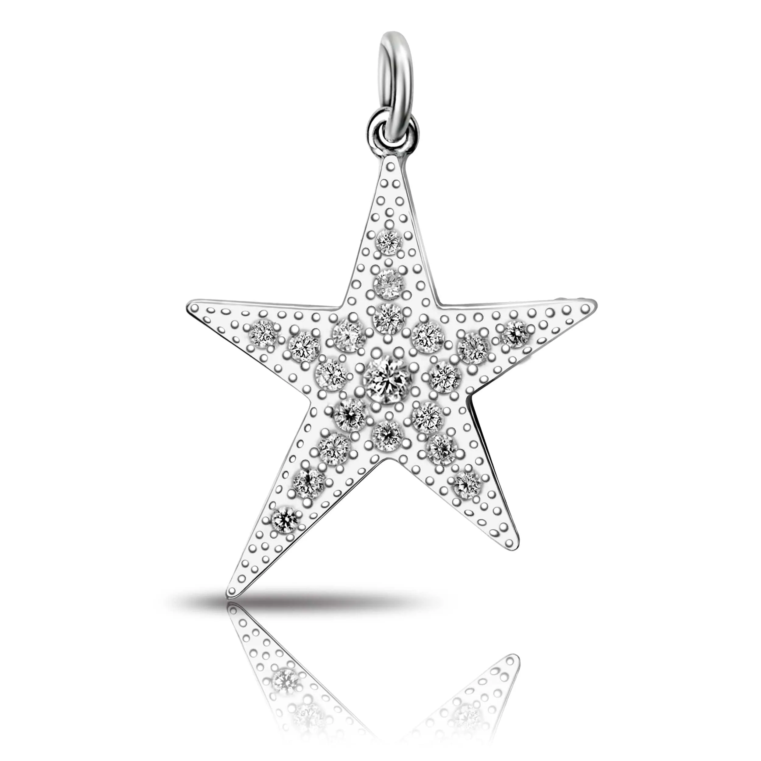 Sterling Silver Star Pendant, Lucky Star Jewelry