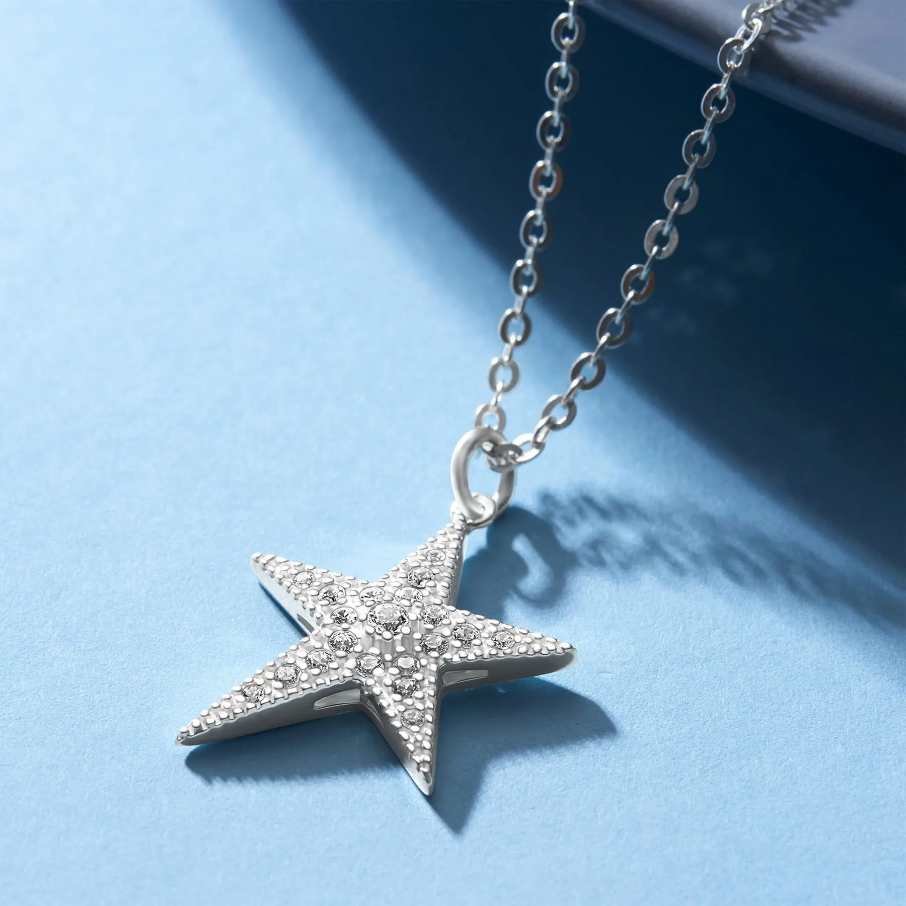 Sterling Silver Star Pendant, Lucky Star Jewelry