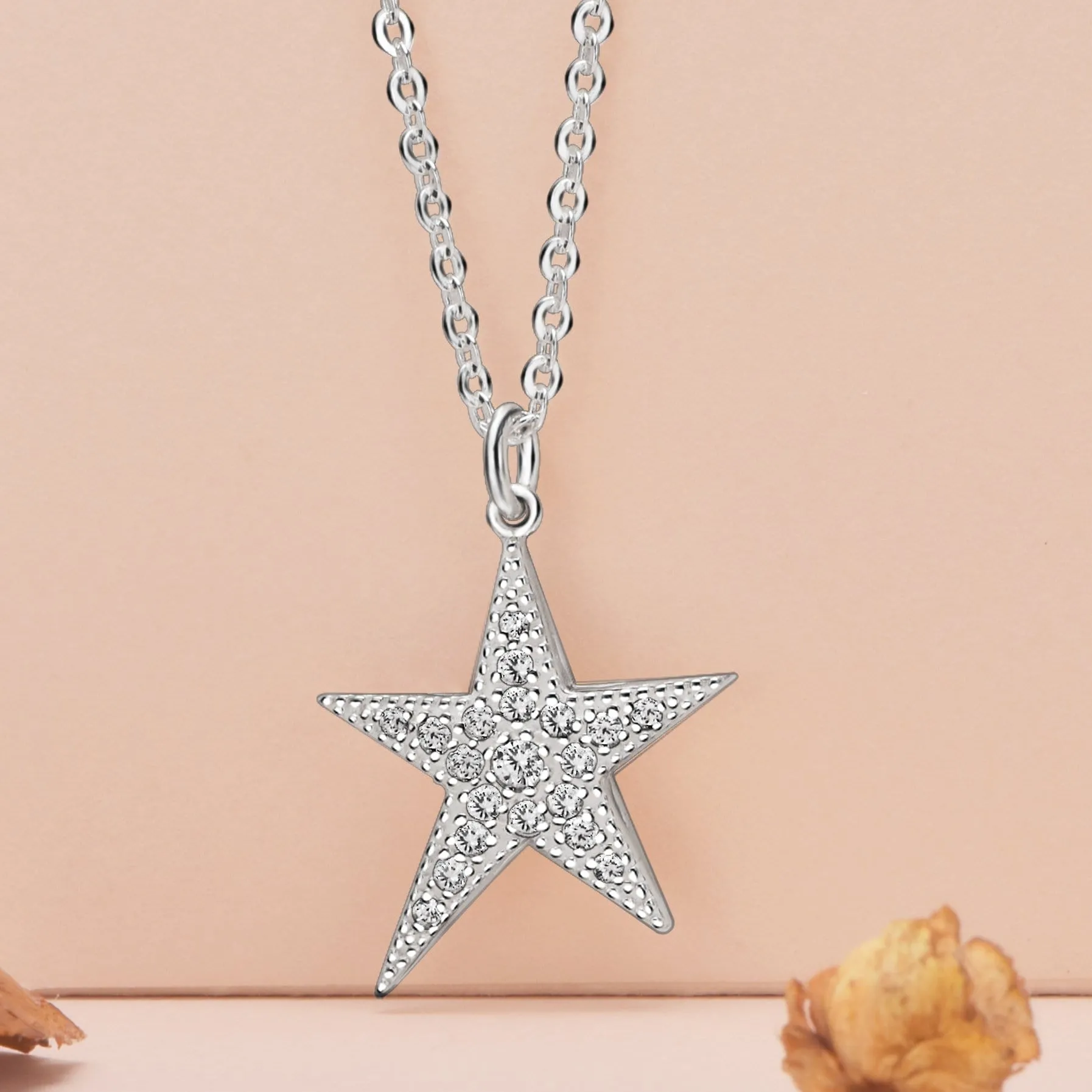 Sterling Silver Star Pendant, Lucky Star Jewelry