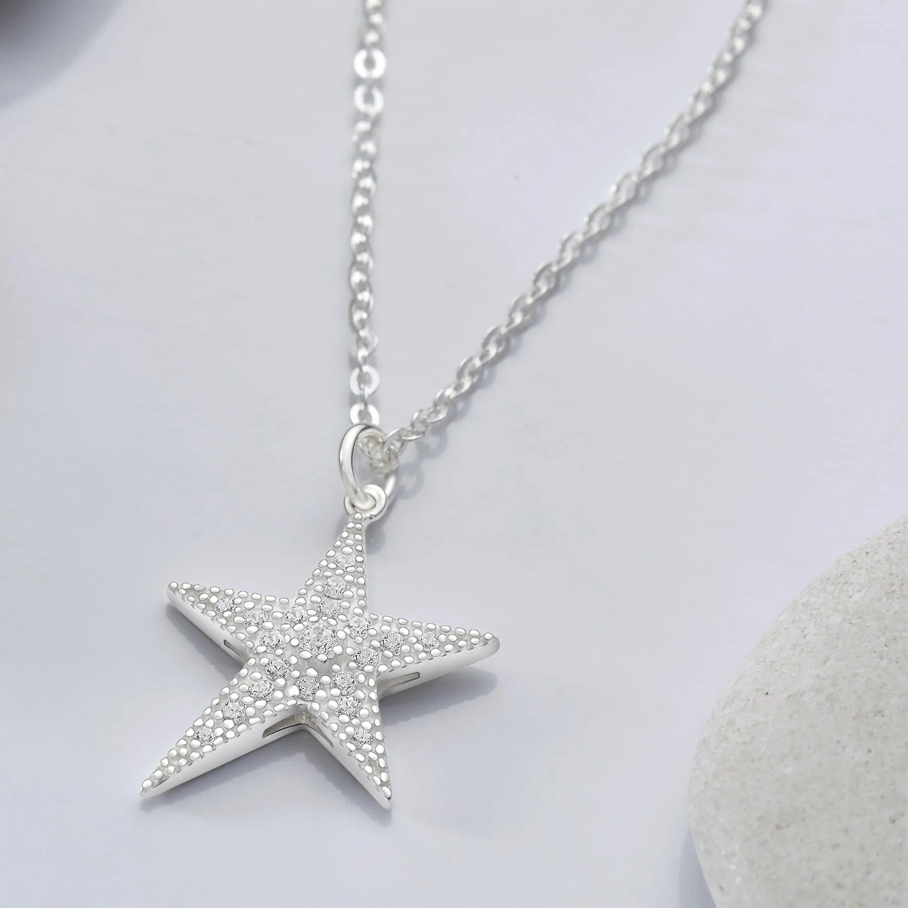 Sterling Silver Star Pendant, Lucky Star Jewelry