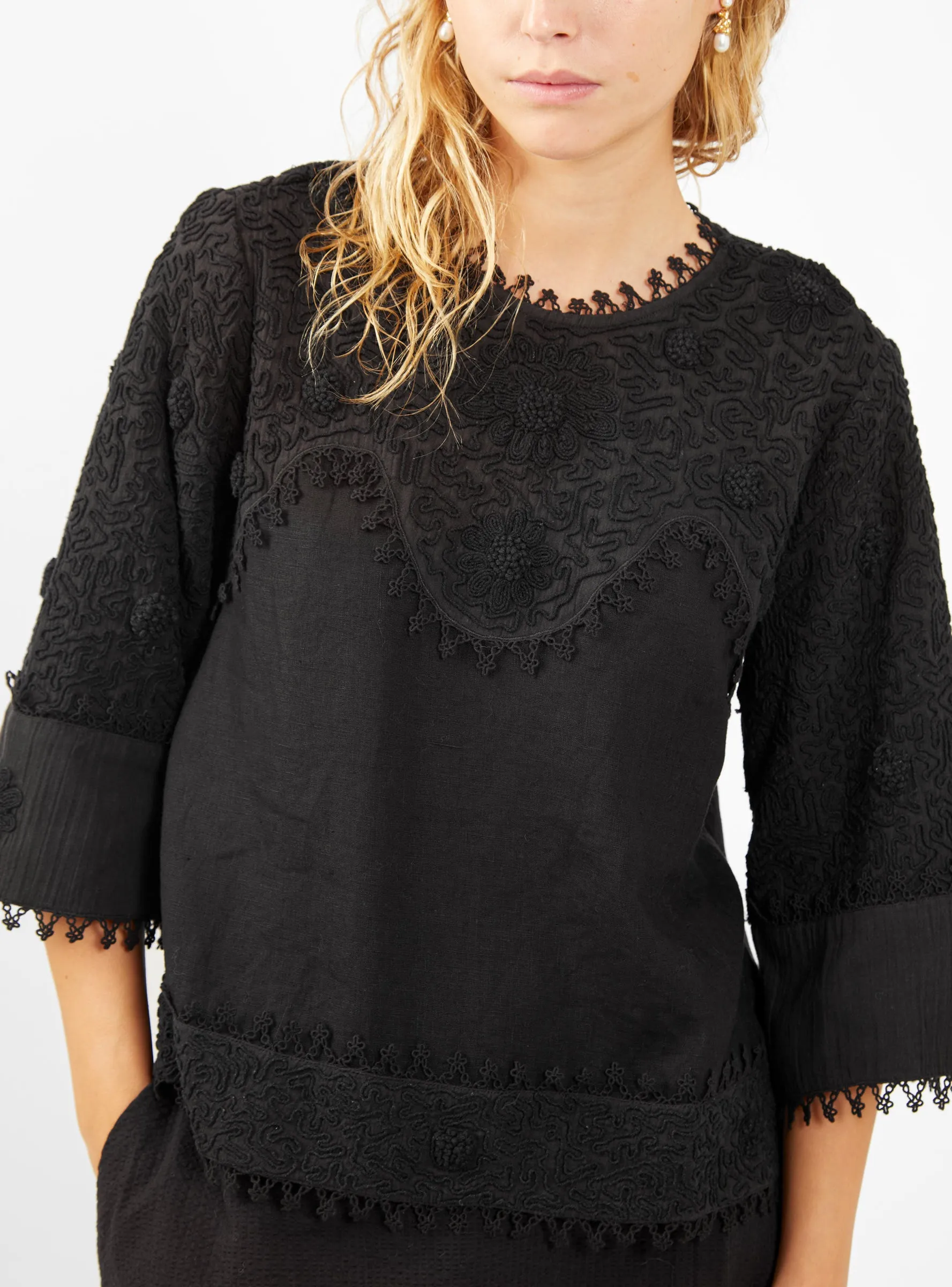 Sunflower Blouse Black