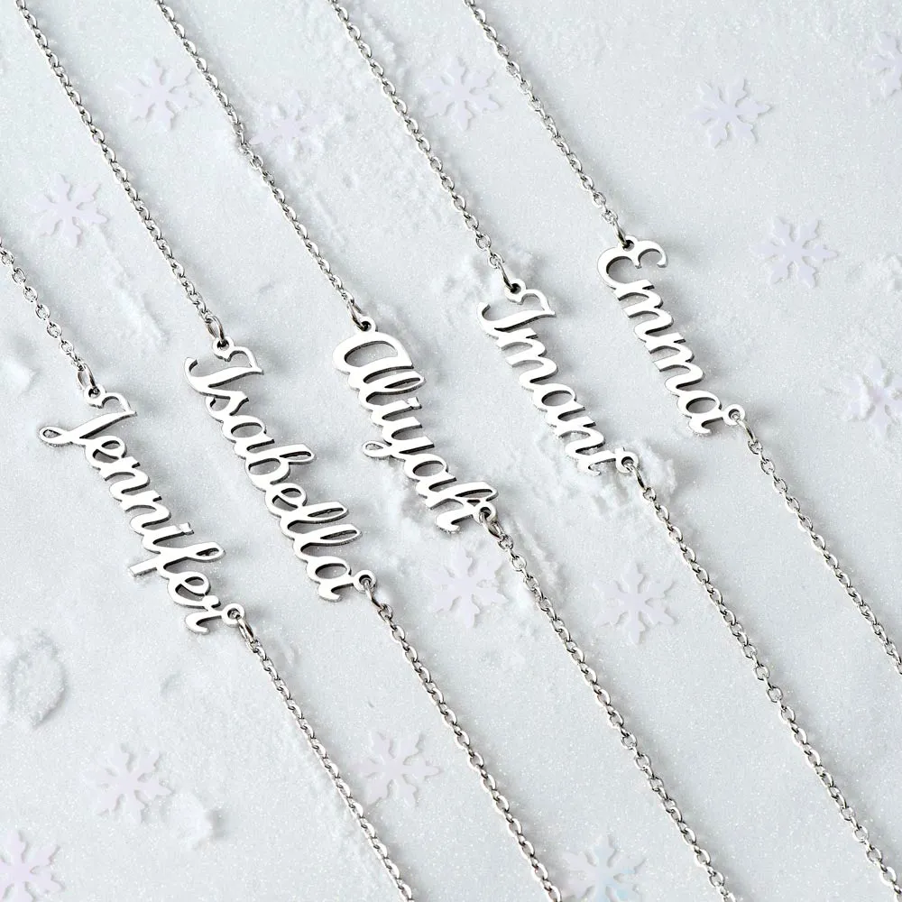 To My Soulmate Gift, You Were Worth the Wait Custom Name Necklace For Girlfriend