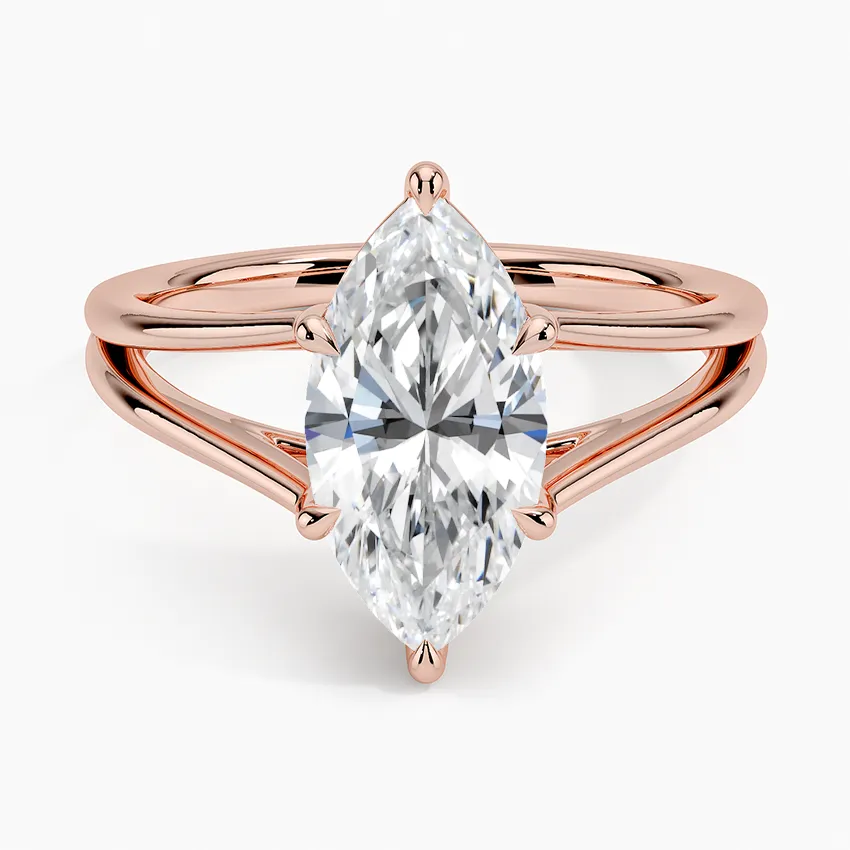 Tressa Split Shank Solitaire Engagement Ring [Setting Only] - EC106M