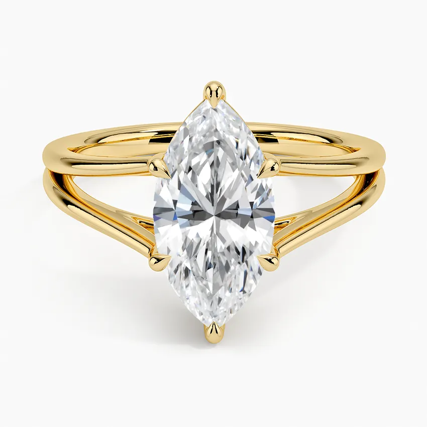 Tressa Split Shank Solitaire Engagement Ring [Setting Only] - EC106M