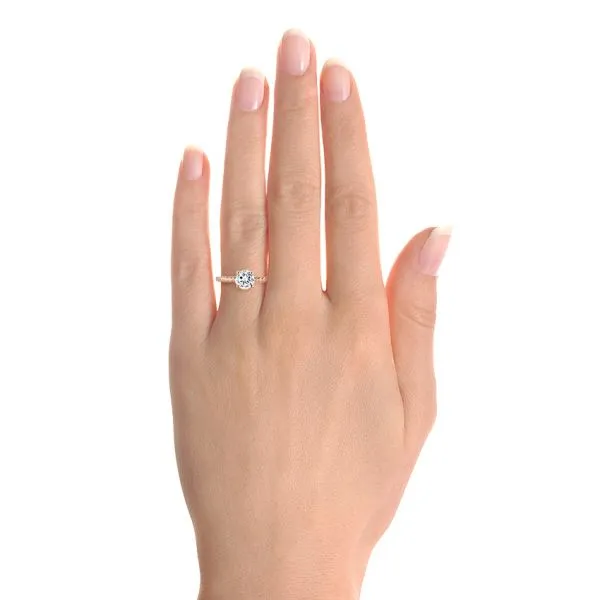 Twist Solitaire Diamond Engagement Ring [Setting Only] - EC044