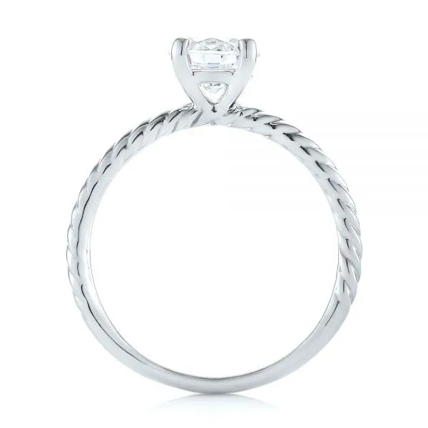 Twist Solitaire Diamond Engagement Ring [Setting Only] - EC044