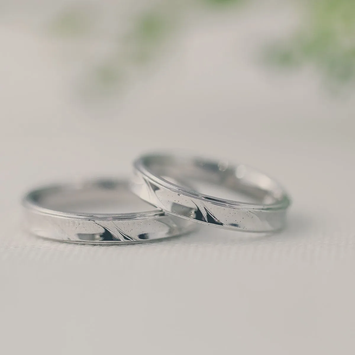 Unique Couple Wedding Ring Set - WM53