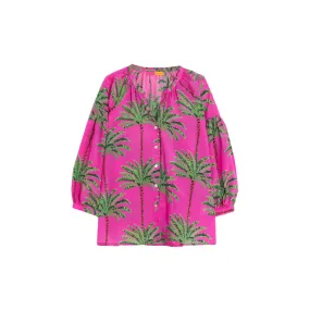 Vilagallo Mabel Palm Blouse