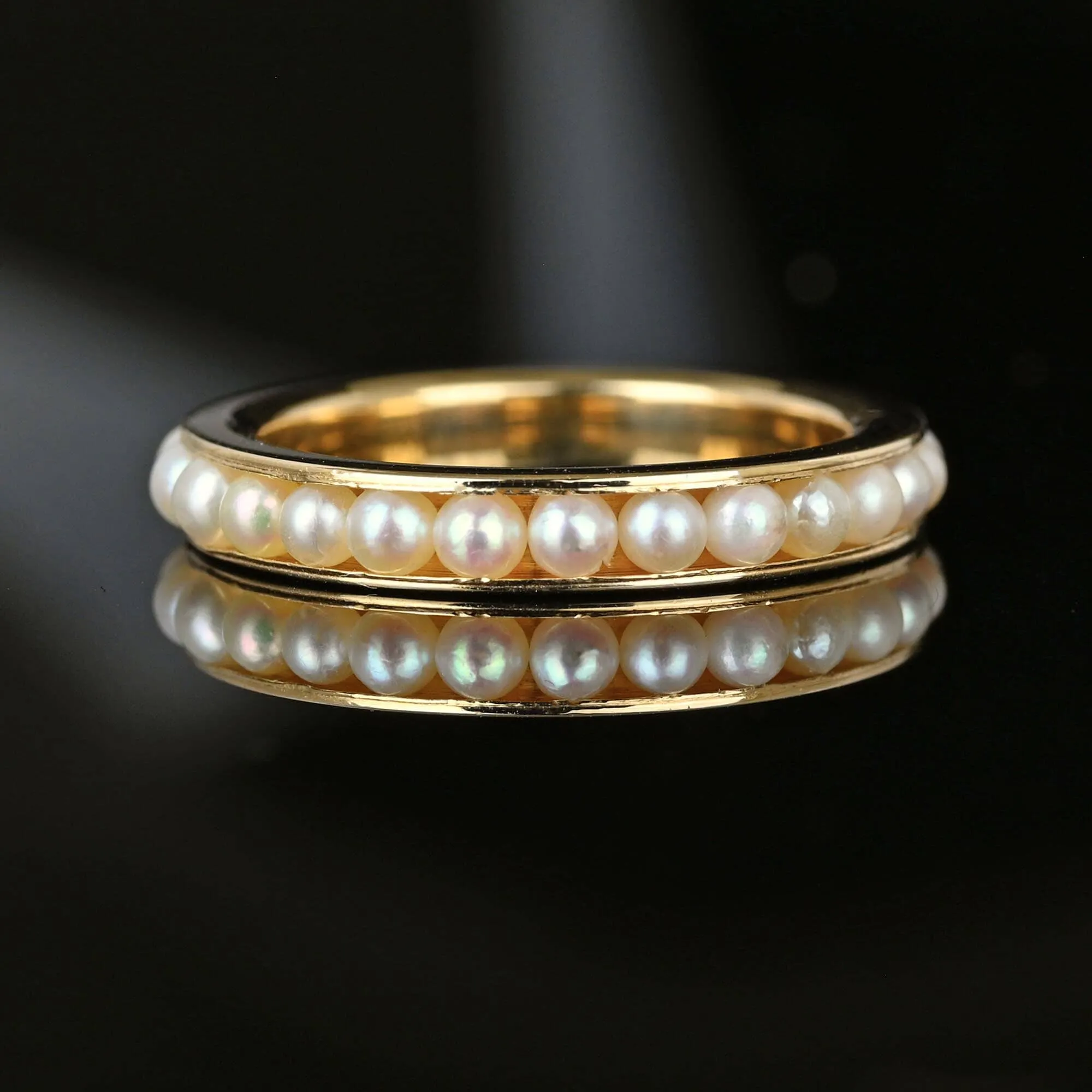 Vintage 14K Gold Full Eternity Ring Band