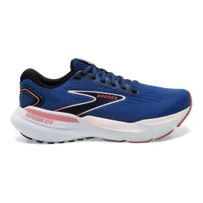 Women's Brooks Glycerin GTS 21, Blue/Icy Pink/Rose, 8.5 D Wide