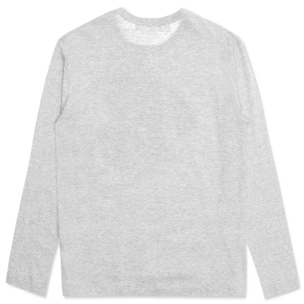 Women's Sideways Logo L/S Tee - Grey